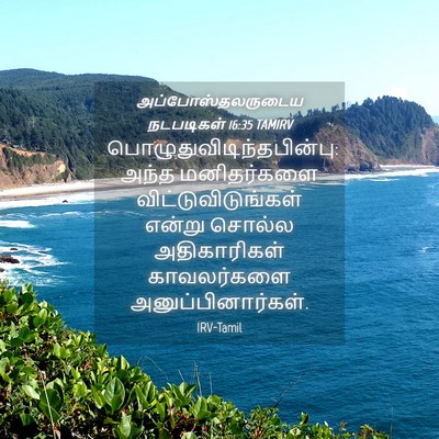 Picture 04 - அப்போஸ்தலருடைய நடபடிகள் 16:35 TAMIRV -  - Bible Verse Picture