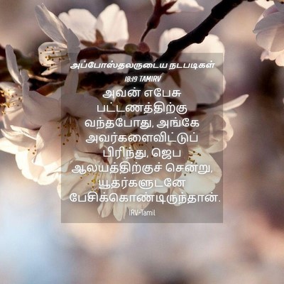 Picture 04 - அப்போஸ்தலருடைய நடபடிகள் 18:19 TAMIRV - அவன் எபேசு - Bible Verse Picture