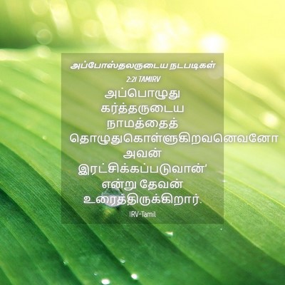 Picture 04 - அப்போஸ்தலருடைய நடபடிகள் 2:21 TAMIRV - அப்பொழுது - Bible Verse Picture