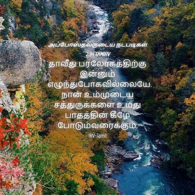 Picture 04 - அப்போஸ்தலருடைய நடபடிகள் 2:34 TAMIRV - தாவீது - Bible Verse Picture