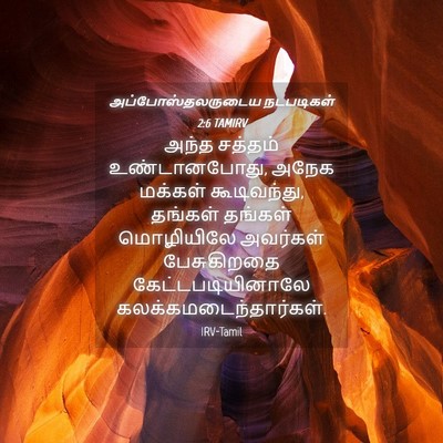 Picture 04 - அப்போஸ்தலருடைய நடபடிகள் 2:6 TAMIRV - அந்த சத்தம் - Bible Verse Picture