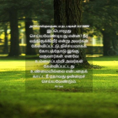 Picture 04 - அப்போஸ்தலருடைய நடபடிகள் 21:22 TAMIRV - இப்பொழுது - Bible Verse Picture