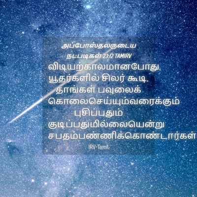 Picture 04 - அப்போஸ்தலருடைய நடபடிகள் 23:12 TAMIRV -  - Bible Verse Picture
