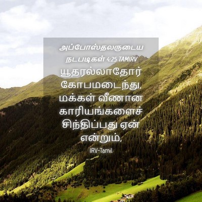 Picture 04 - அப்போஸ்தலருடைய நடபடிகள் 4:25 TAMIRV - யூதரல்லாதோர் - Bible Verse Picture