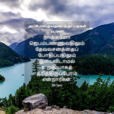 Picture 04 - அப்போஸ்தலருடைய நடபடிகள் 6:4 TAMIRV - நாங்களோ - Bible Verse Picture