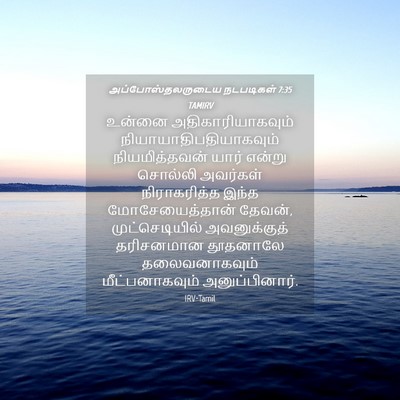 Picture 04 - அப்போஸ்தலருடைய நடபடிகள் 7:35 TAMIRV - உன்னை - Bible Verse Picture