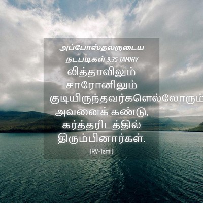 Picture 04 - அப்போஸ்தலருடைய நடபடிகள் 9:35 TAMIRV - லித்தாவிலும் - Bible Verse Picture