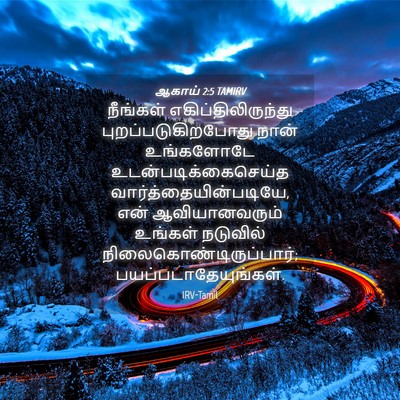 Picture 04 - ஆகாய் 2:5 TAMIRV - நீங்கள் - Bible Verse Picture