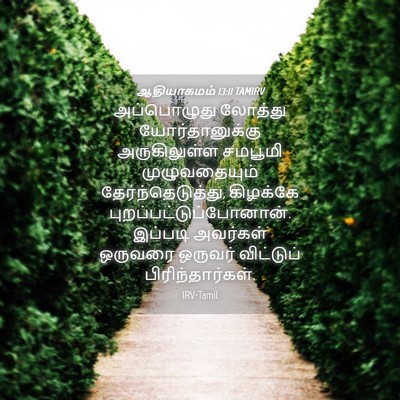 Picture 04 - ஆதியாகமம் 13:11 TAMIRV - அப்பொழுது லோத்து - Bible Verse Picture