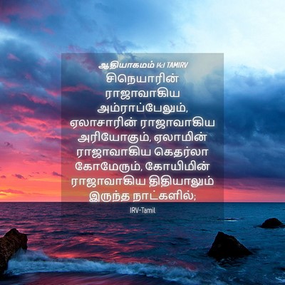 Picture 04 - ஆதியாகமம் 14:1 TAMIRV - சிநெயாரின் - Bible Verse Picture