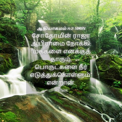 Picture 04 - ஆதியாகமம் 14:21 TAMIRV - சோதோமின் ராஜா - Bible Verse Picture