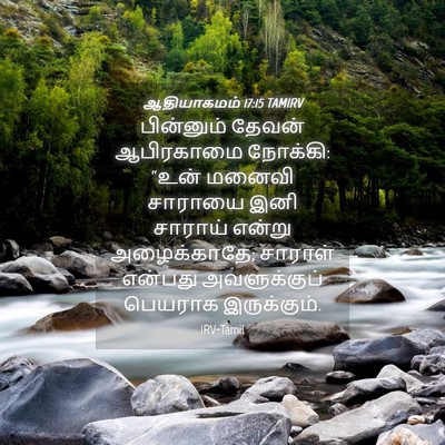 Picture 04 - ஆதியாகமம் 17:15 TAMIRV - பின்னும் தேவன் - Bible Verse Picture