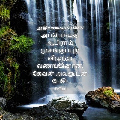 Picture 04 - ஆதியாகமம் 17:3 TAMIRV - அப்பொழுது ஆபிராம் - Bible Verse Picture
