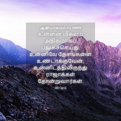 Picture 04 - ஆதியாகமம் 17:6 TAMIRV - உன்னை மிகவும் - Bible Verse Picture