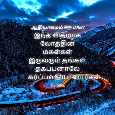Picture 04 - ஆதியாகமம் 19:36 TAMIRV - இந்த விதமாக - Bible Verse Picture