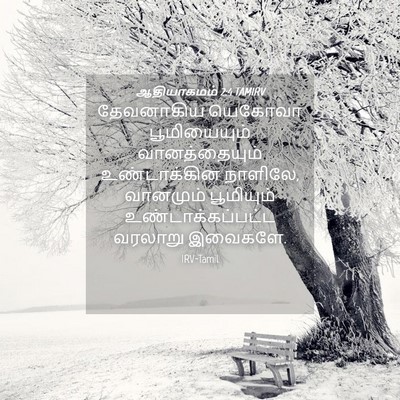Picture 04 - ஆதியாகமம் 2:4 TAMIRV - தேவனாகிய யெகோவா - Bible Verse Picture