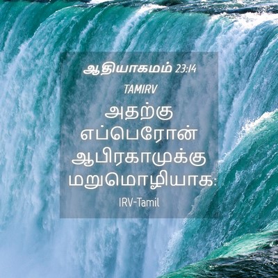 Picture 04 - ஆதியாகமம் 23:14 TAMIRV - அதற்கு எப்பெரோன் - Bible Verse Picture
