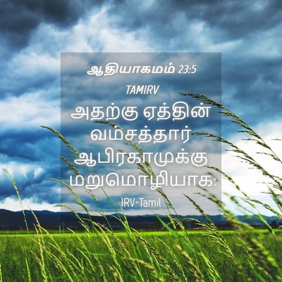 Picture 04 - ஆதியாகமம் 23:5 TAMIRV - அதற்கு ஏத்தின் - Bible Verse Picture