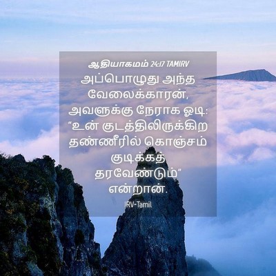 Picture 04 - ஆதியாகமம் 24:17 TAMIRV - அப்பொழுது அந்த - Bible Verse Picture