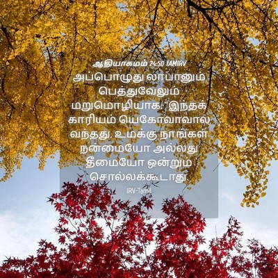Picture 04 - ஆதியாகமம் 24:50 TAMIRV - அப்பொழுது - Bible Verse Picture