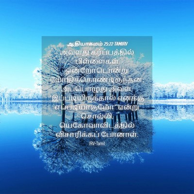 Picture 04 - ஆதியாகமம் 25:22 TAMIRV - அவளது - Bible Verse Picture