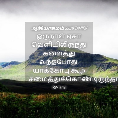 Picture 04 - ஆதியாகமம் 25:29 TAMIRV - ஒருநாள் ஏசா - Bible Verse Picture