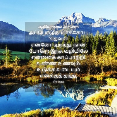 Picture 04 - ஆதியாகமம் 28:20 TAMIRV - அப்பொழுது - Bible Verse Picture