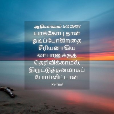 Picture 04 - ஆதியாகமம் 31:20 TAMIRV - யாக்கோபு தான் - Bible Verse Picture