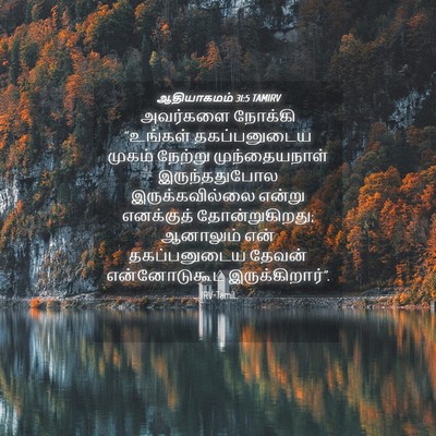 Picture 04 - ஆதியாகமம் 31:5 TAMIRV - அவர்களை நோக்கி - Bible Verse Picture