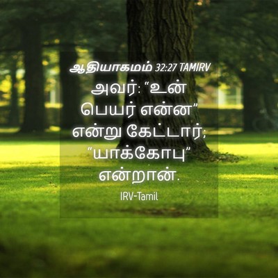 Picture 04 - ஆதியாகமம் 32:27 TAMIRV - அவர்: “உன் பெயர் - Bible Verse Picture
