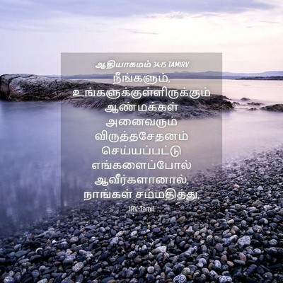 Picture 04 - ஆதியாகமம் 34:15 TAMIRV - நீங்களும், - Bible Verse Picture