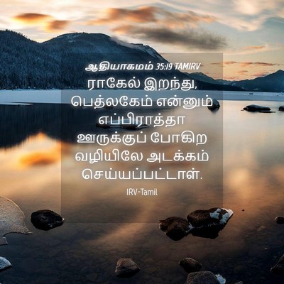 Picture 04 - ஆதியாகமம் 35:19 TAMIRV - ராகேல் இறந்து, - Bible Verse Picture