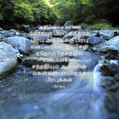 Picture 04 - ஆதியாகமம் 36:16 TAMIRV - கோராகு பிரபு, - Bible Verse Picture