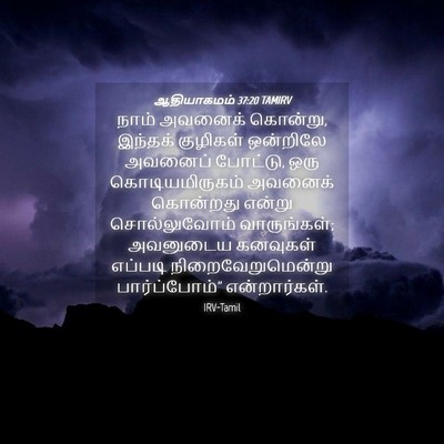Picture 04 - ஆதியாகமம் 37:20 TAMIRV - நாம் அவனைக் - Bible Verse Picture