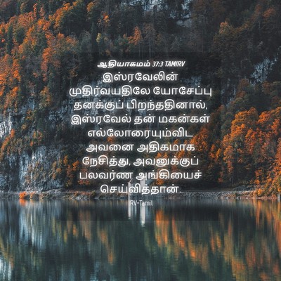 Picture 04 - ஆதியாகமம் 37:3 TAMIRV - இஸ்ரவேலின் - Bible Verse Picture