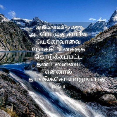Picture 04 - ஆதியாகமம் 4:13 TAMIRV - அப்பொழுது காயீன் - Bible Verse Picture