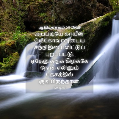 Picture 04 - ஆதியாகமம் 4:16 TAMIRV - அப்படியே காயீன் - Bible Verse Picture