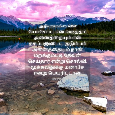 Picture 04 - ஆதியாகமம் 41:51 TAMIRV - யோசேப்பு: என் - Bible Verse Picture