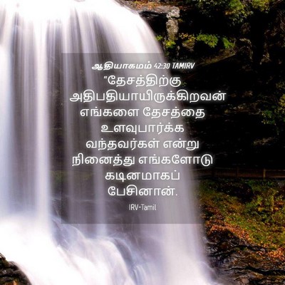 Picture 04 - ஆதியாகமம் 42:30 TAMIRV - “தேசத்திற்கு - Bible Verse Picture