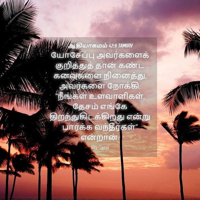 Picture 04 - ஆதியாகமம் 42:9 TAMIRV - யோசேப்பு - Bible Verse Picture