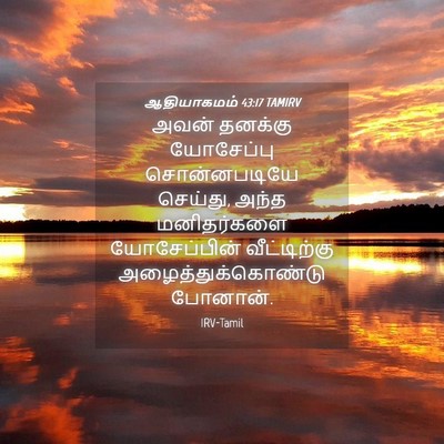 Picture 04 - ஆதியாகமம் 43:17 TAMIRV - அவன் தனக்கு - Bible Verse Picture