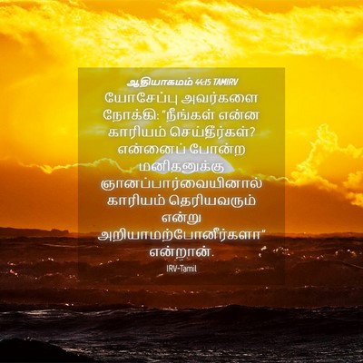 Picture 04 - ஆதியாகமம் 44:15 TAMIRV - யோசேப்பு அவர்களை - Bible Verse Picture