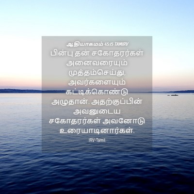 Picture 04 - ஆதியாகமம் 45:15 TAMIRV - பின்பு தன் - Bible Verse Picture