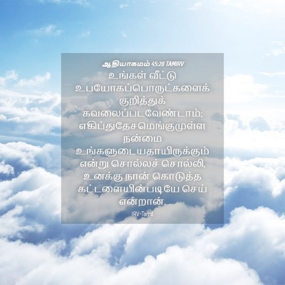 Picture 04 - ஆதியாகமம் 45:20 TAMIRV - உங்கள் வீட்டு - Bible Verse Picture