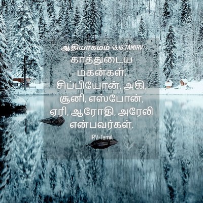 Picture 04 - ஆதியாகமம் 46:16 TAMIRV - காத்துடைய - Bible Verse Picture