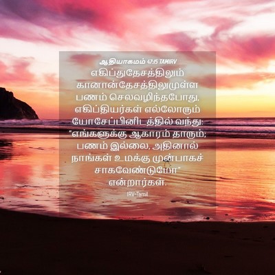 Picture 04 - ஆதியாகமம் 47:15 TAMIRV -  - Bible Verse Picture