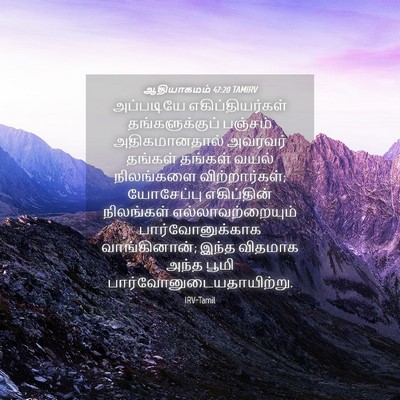 Picture 04 - ஆதியாகமம் 47:20 TAMIRV - அப்படியே - Bible Verse Picture