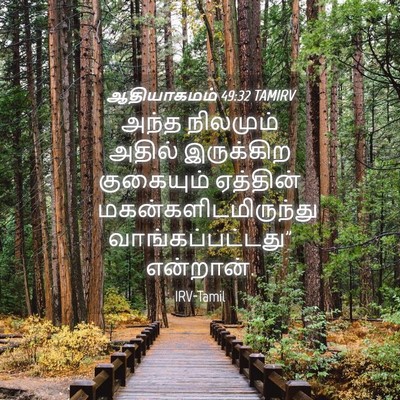 Picture 04 - ஆதியாகமம் 49:32 TAMIRV - அந்த நிலமும் - Bible Verse Picture