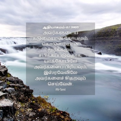 Picture 04 - ஆதியாகமம் 49:7 TAMIRV - அவர்களுடைய - Bible Verse Picture