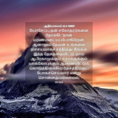 Picture 04 - ஆதியாகமம் 50:24 TAMIRV - யோசேப்பு தன் - Bible Verse Picture